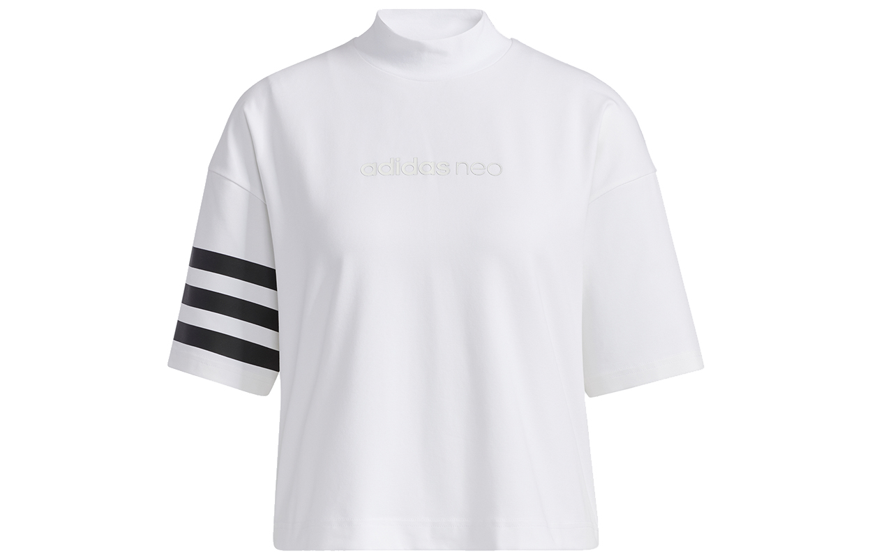 

Adidas Neo Футболка с заниженной линией плеч, белая, женская