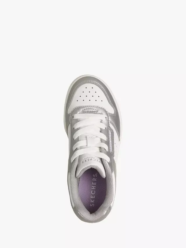 Детские кроссовки Quick Street Skechers, Silver White — фото 4