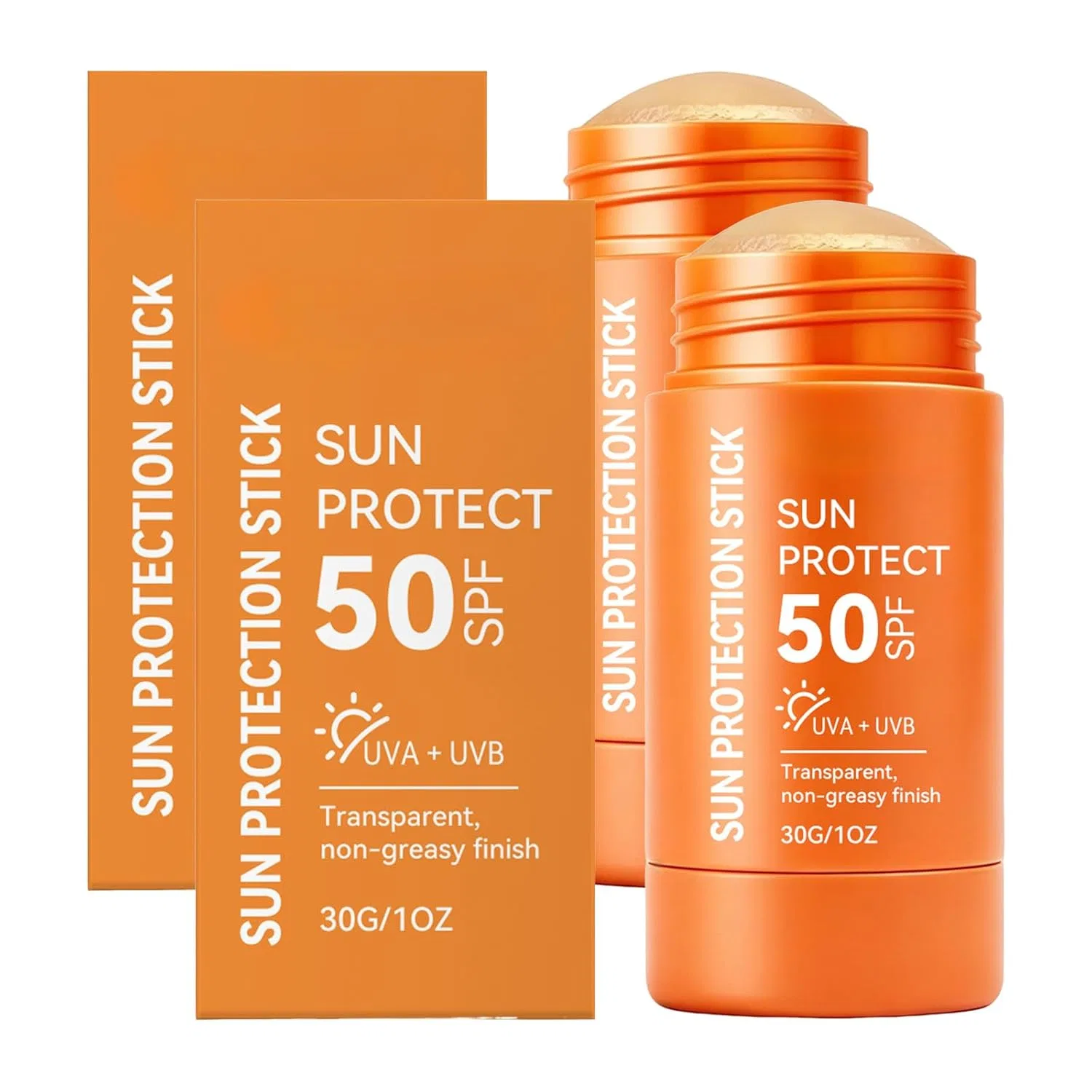 Набор из 2 солнцезащитных стиков для лица Generisch, Orange 2
