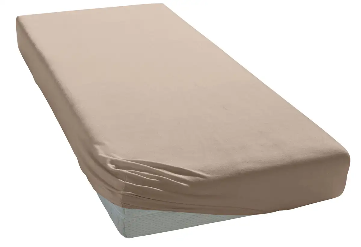 

Элегантные приталенные простыни "Уни крученый трикотаж" из высококачественной пряжи Elegante 140-160х200-220 см, 1 шт., цвет schnur