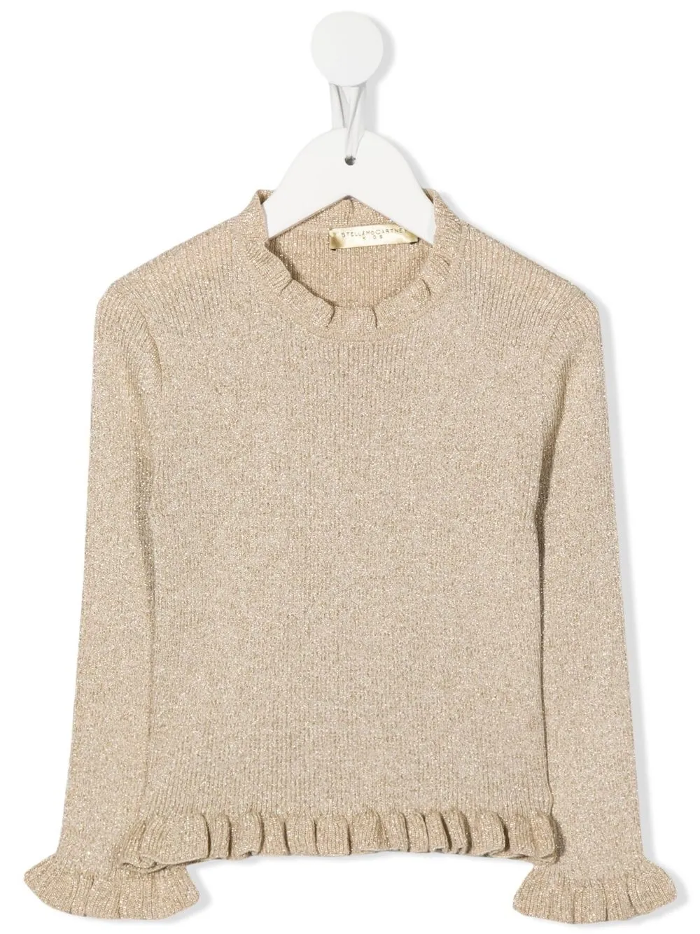 

Джемпер с оборками Stella McCartney Kids, золотой