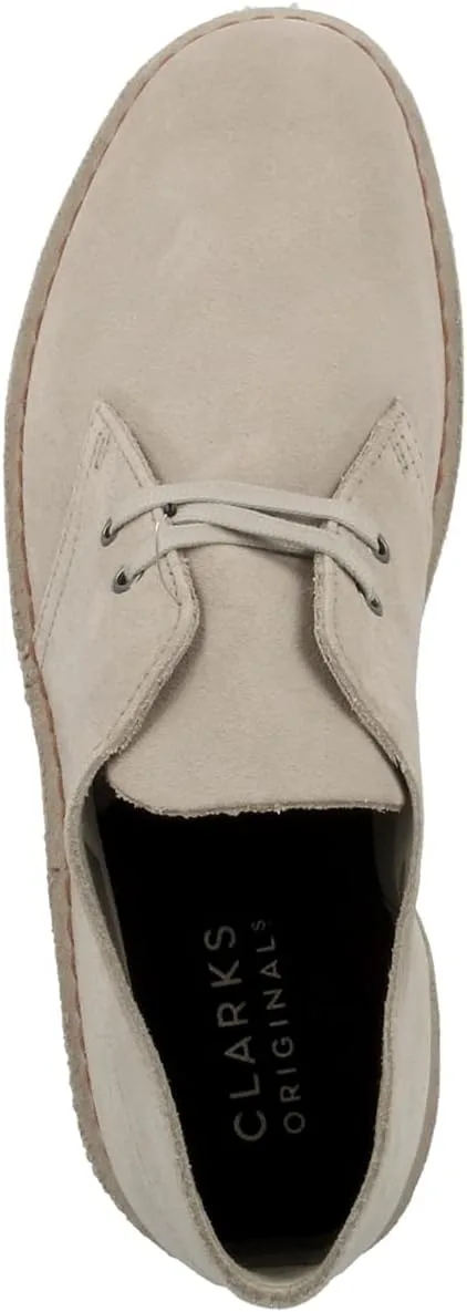Ботинки Clarks Originals Desert Boot, мужские ботинки Desert Boots, ботинки на невысоком каблуке и ботинки, серые (замша wolf) — фото 2