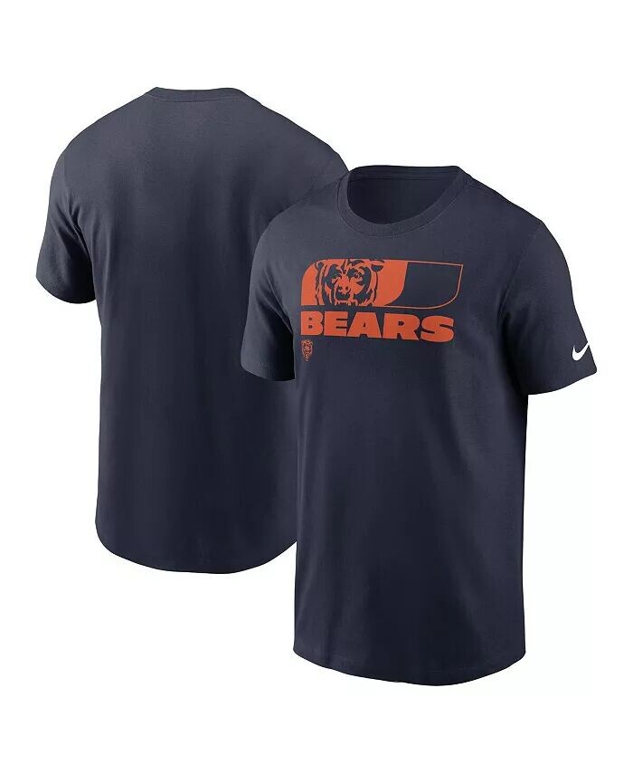 

Мужская темно-синяя футболка Chicago Bears Air Essential Nike, синий