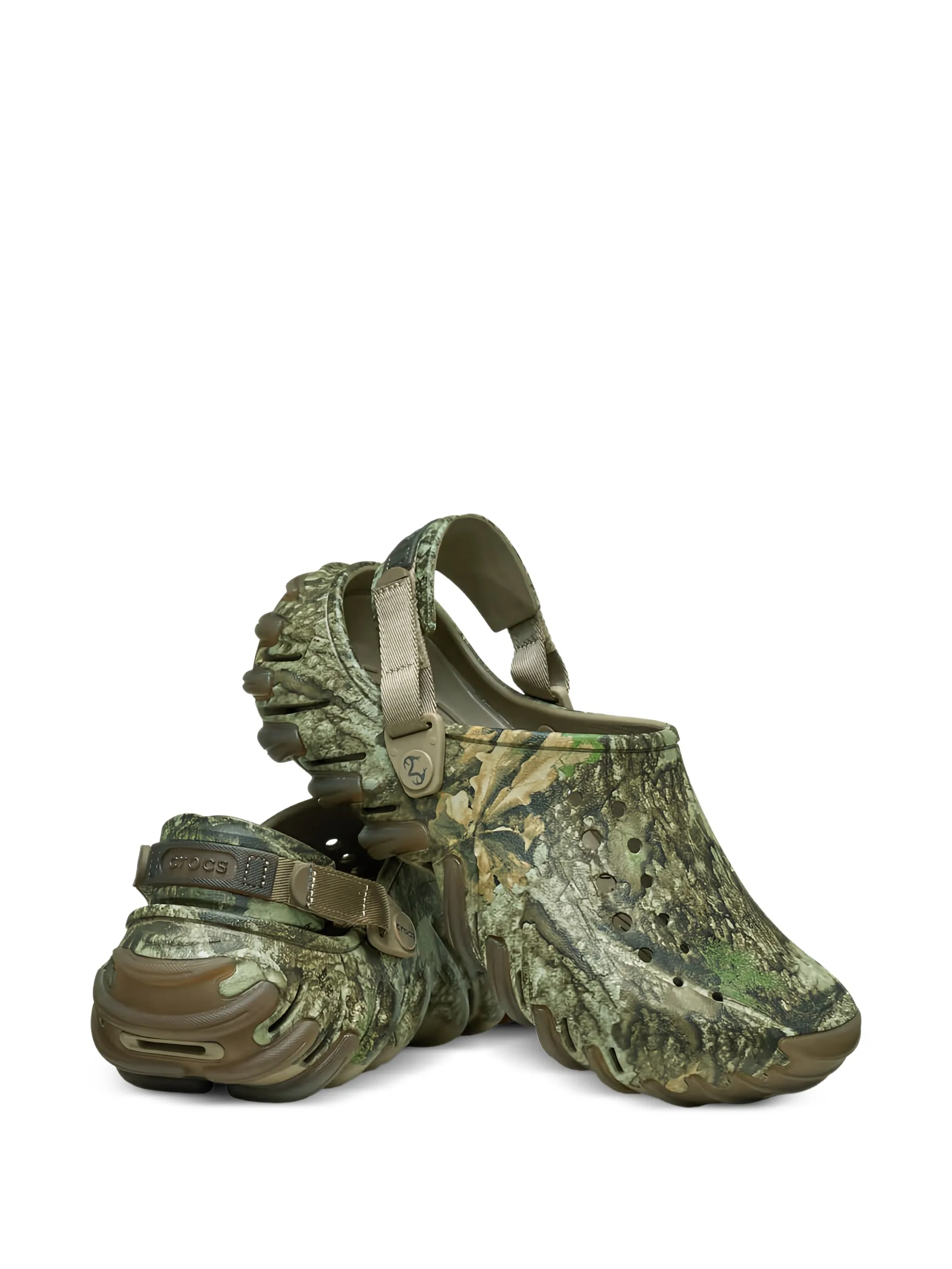 Клоги Realtree APX Echo Camo Crocs, зеленый — фото 2