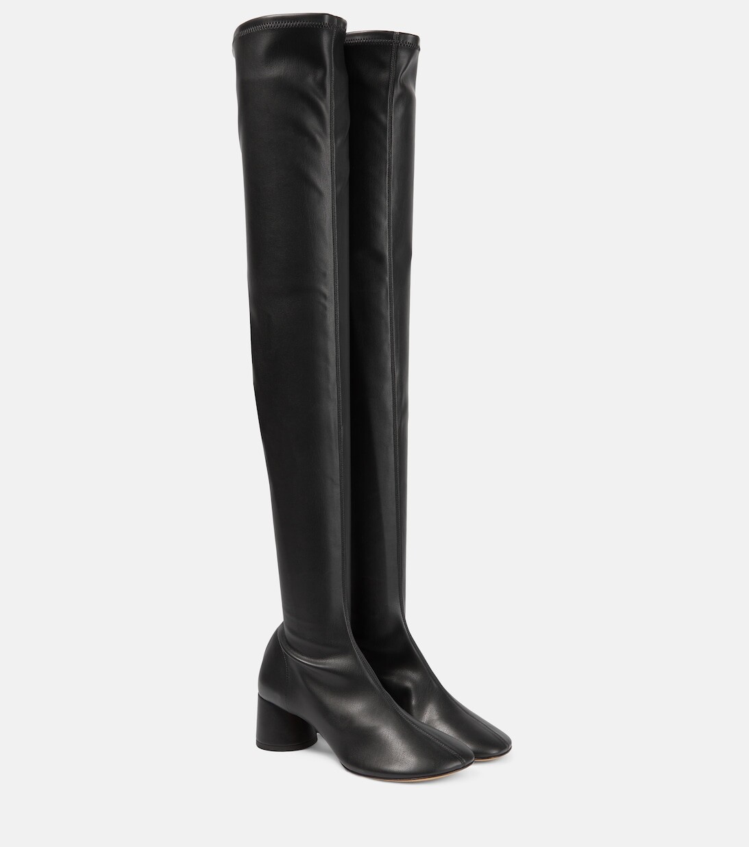 Сапоги выше колена из кожи Glove Proenza Schouler, черный