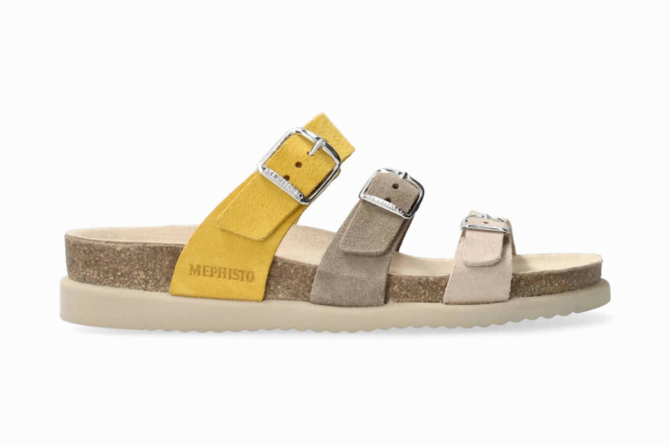 Women's Hyacinta Multi-Buckle Walking Sandal In Light Sand MEPHISTO