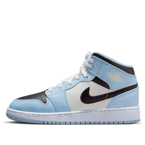 

Кроссовки 1 mid 'ice blue 2022' Air Jordan, голубой