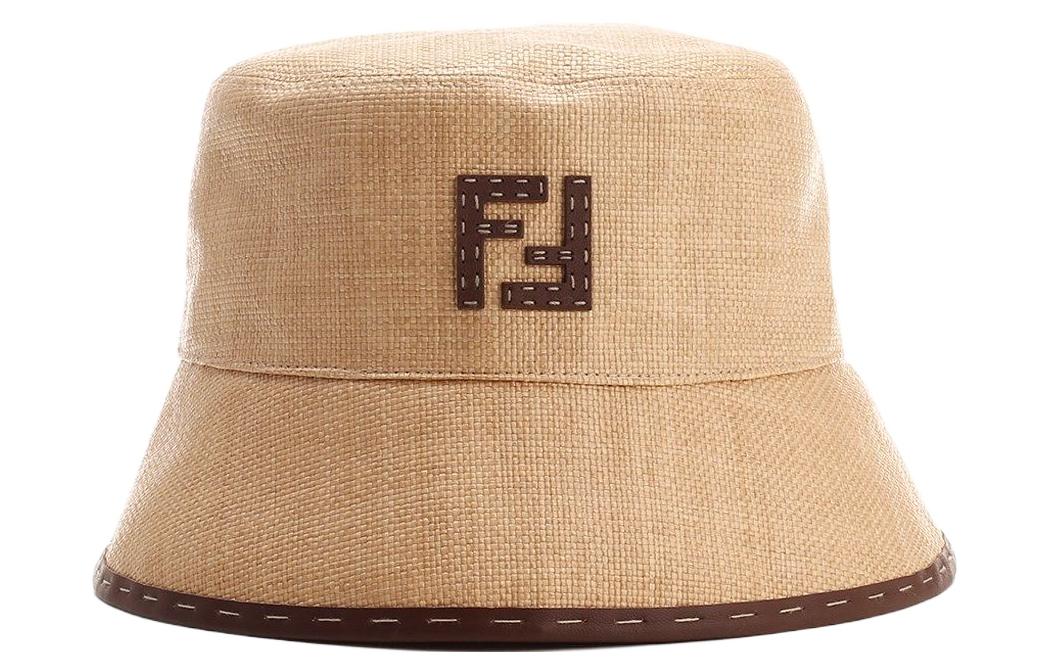 Вязаная шляпа-ведро с принтом Ff Motif Patch FENDI — фото 3