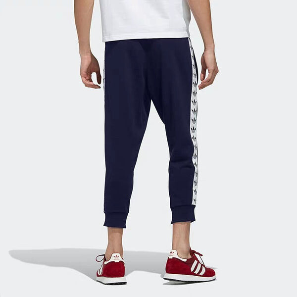Спортивные штаны adidas originals Classic Logo Casual Sports Cropped Pants Navy Blue, синий — фото 4