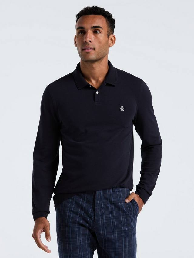 

Хлопковая поло с длинными рукавами Original Penguin, Dark Sapphire