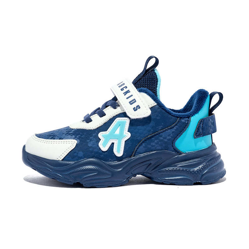 

Амортизирующие устойчивые к истиранию термо низкие детские кроссовки для бега ABC KIDS, темно-синий