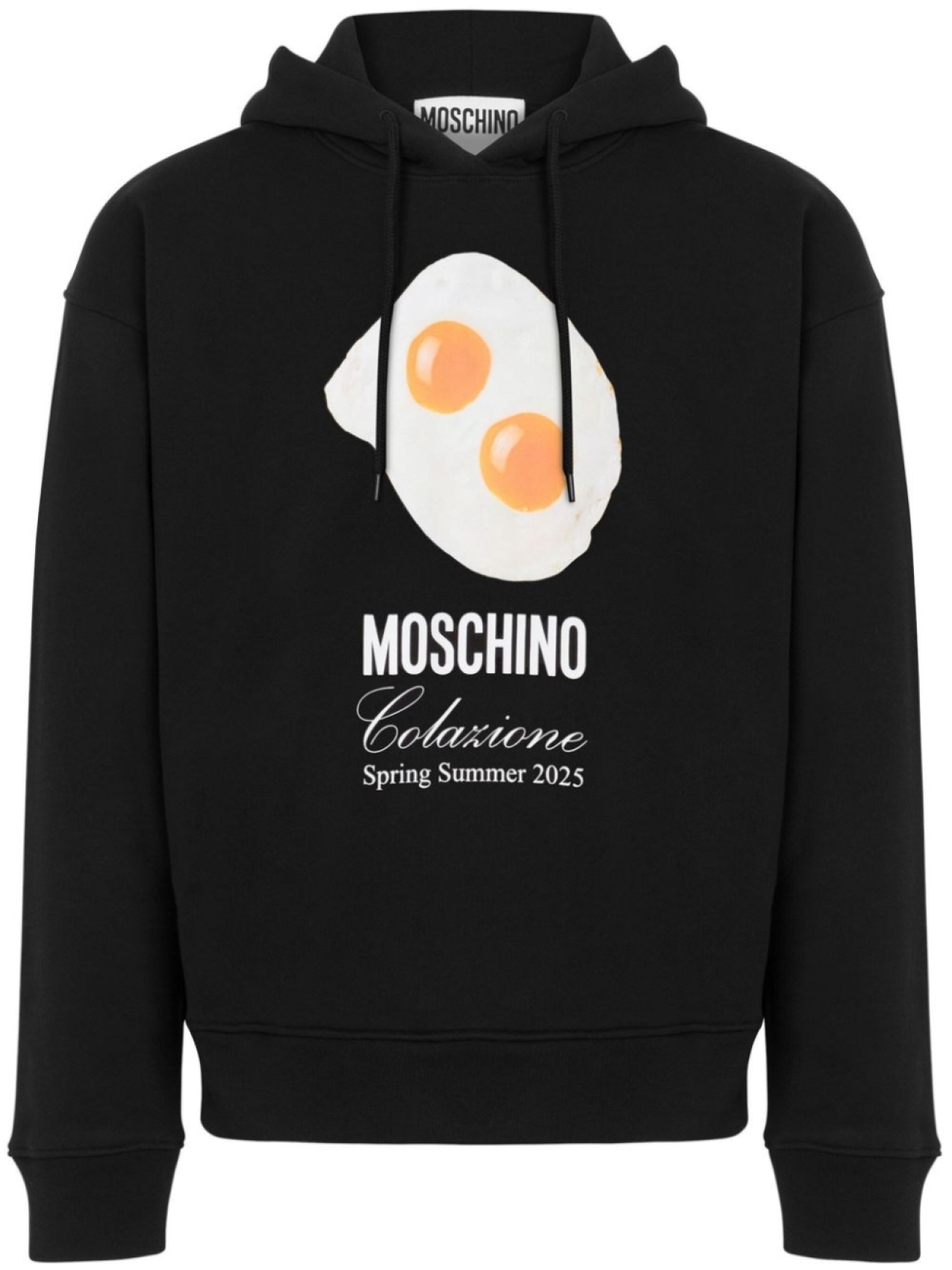 

Moschino худи с принтом, черный