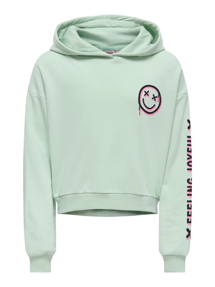 

KIDS ONLY Толстовка с капюшоном KOGSMILE LIFE L/S HOOD цвета аквамарин