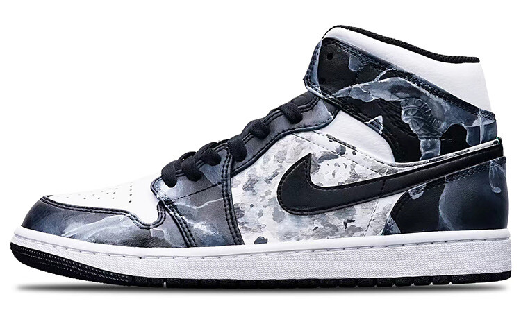 

Кроссовки Air JORDAN 1 Vintage Basketball Shoes Men Mid-Top Black White