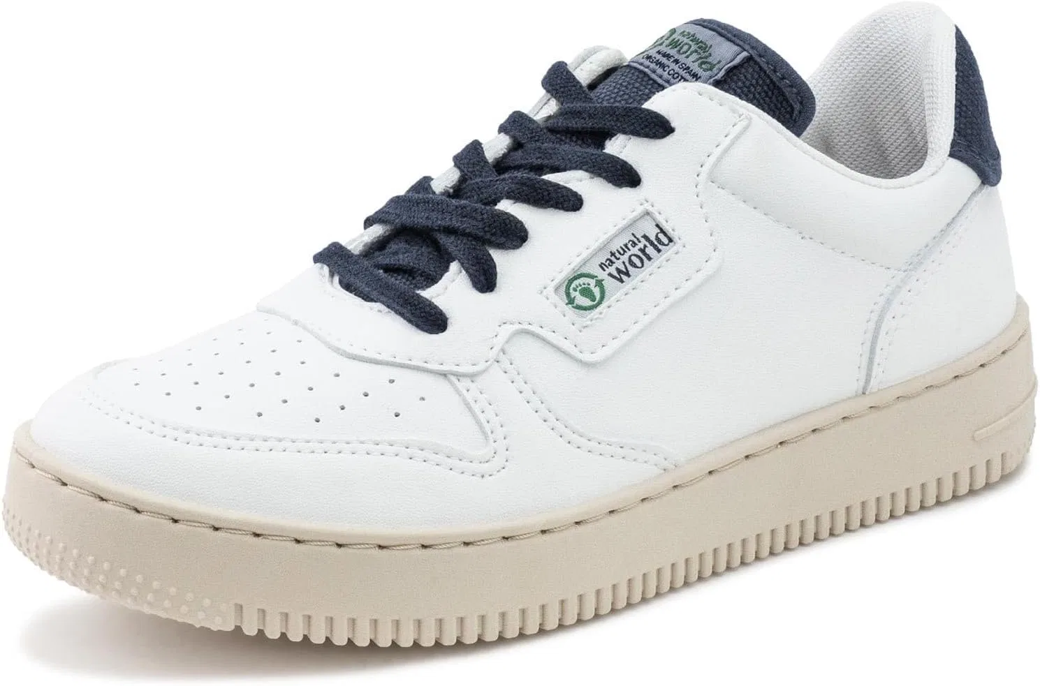 Natural World - Женские кроссовки - 8702E Deportivo Combinado ENZ, White Blue Marino Enz