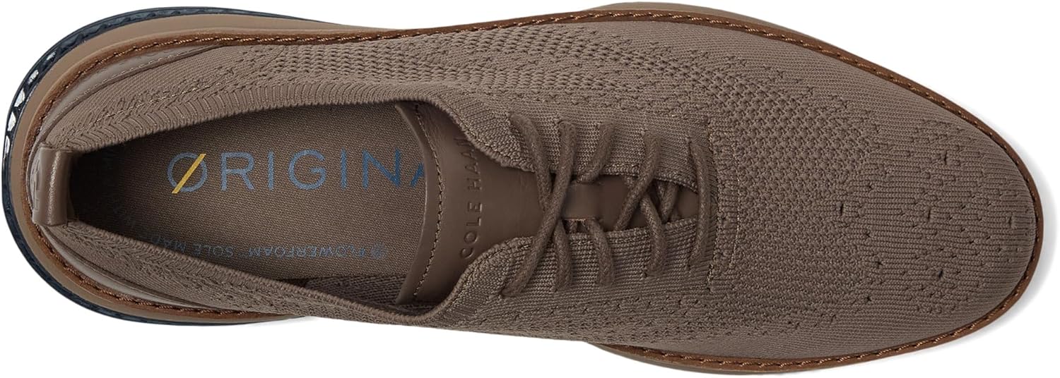Мужские оксфорды Cole Haan Originalgrand Energyweave Stitchlite Wingtip, трюфель/ирландский кофе/майолика синий, размер 8-M US — фото 4