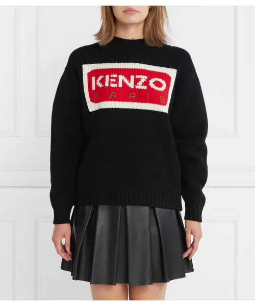 

Шерстяной свитер Regular fit Kenzo, черный