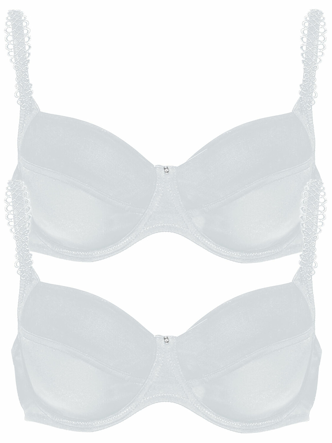 

Бюстгальтер с косточками Viania 2er Pack Spacer Bügel BH Sally, цвет weiss weiss