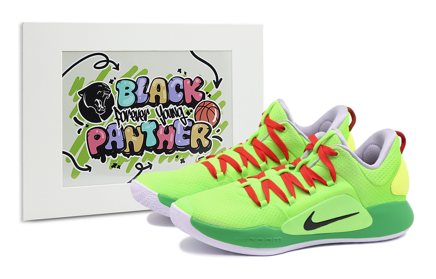 

Баскетбольные кроссовки Hyperdunk X Basketball Shoes Men Low-top Green/Red Nike