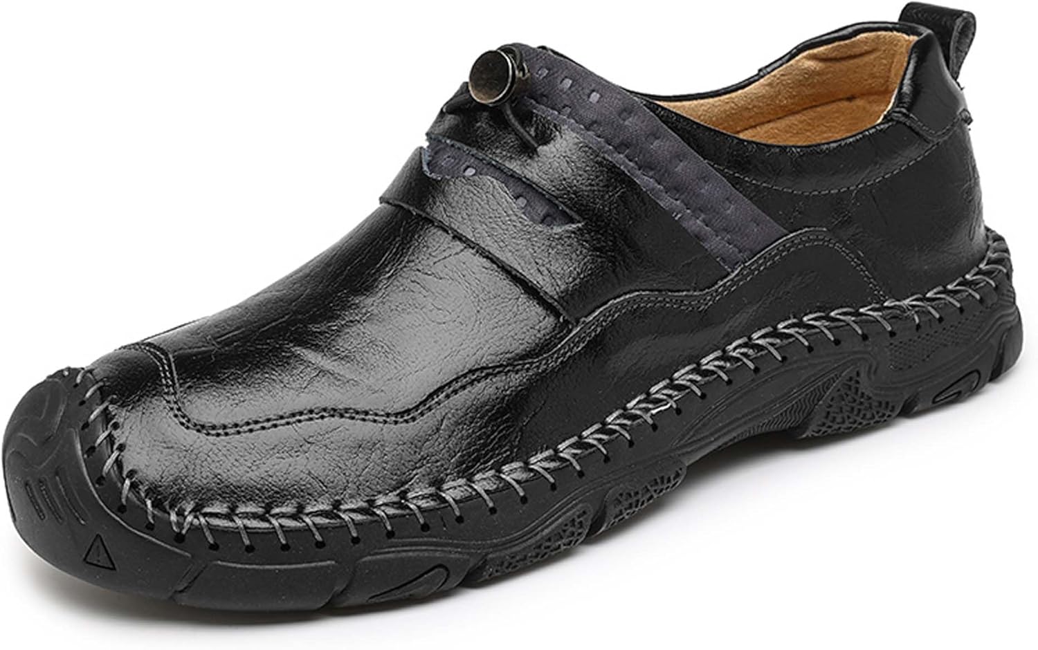 

Мужские повседневные лоферы для ходьбы, классические деловые офисные формальные, для работы за рулем, с противоскользящей подошвой, легкие, для улицы, спорта, альпинизма и походов Generic, черный