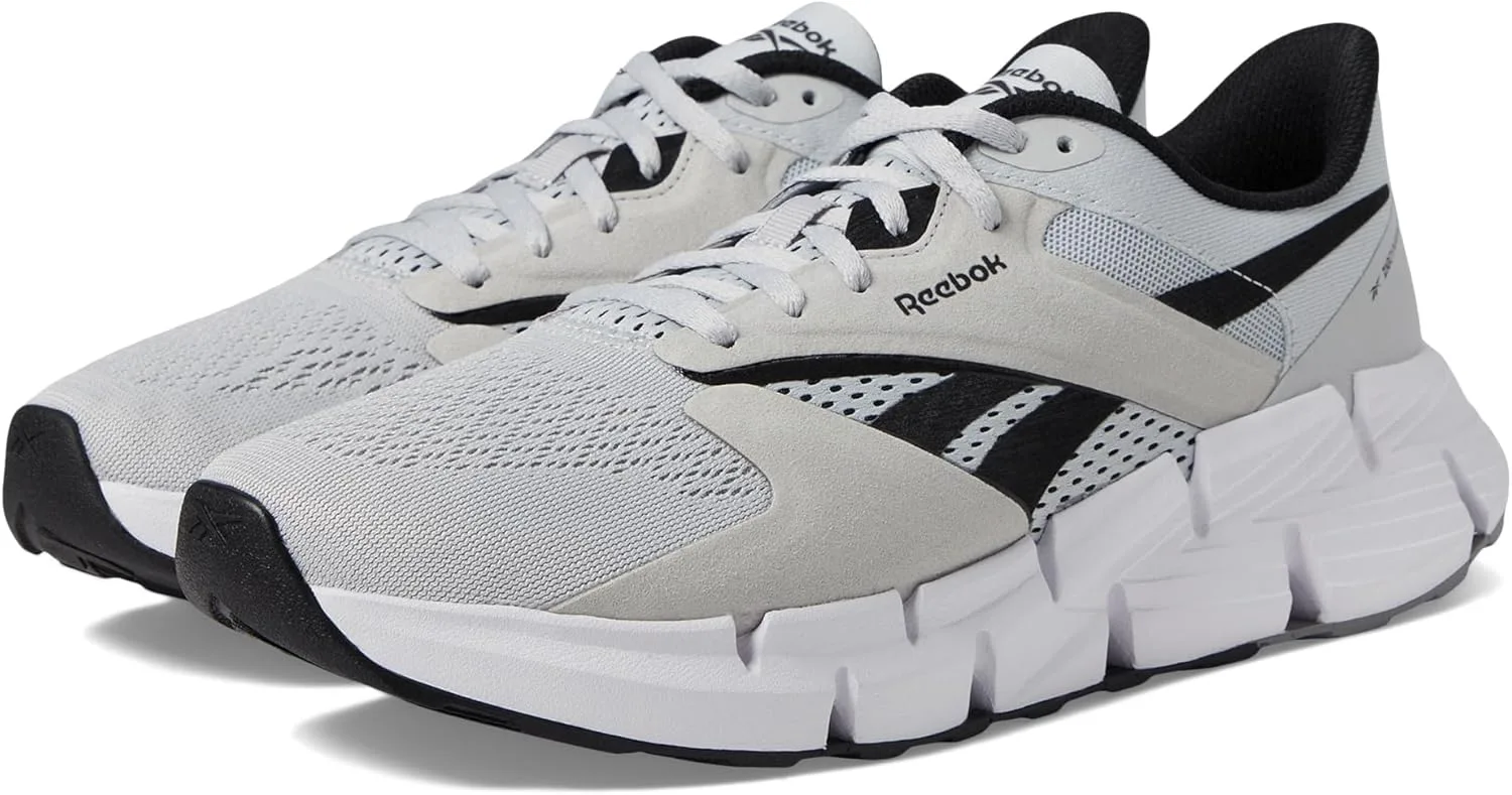 Кроссовки Reebok унисекс Zig Dynamica 5, белый/черный/серый — фото 2