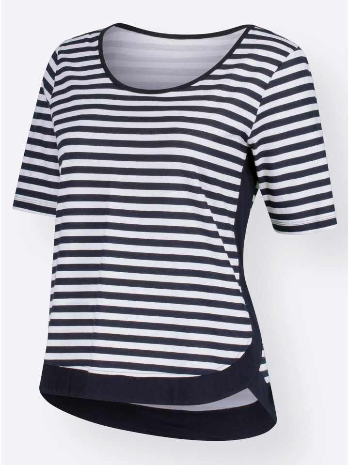 

полосатая рубашка темно-синего и белого цветов WITT WEIDEN