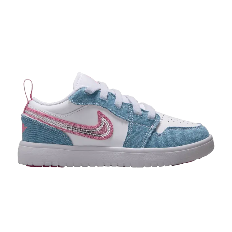 

Кроссовки Air Jordan Air Jordan 1 Low ALT SE PS 'Denim Sequin', синий