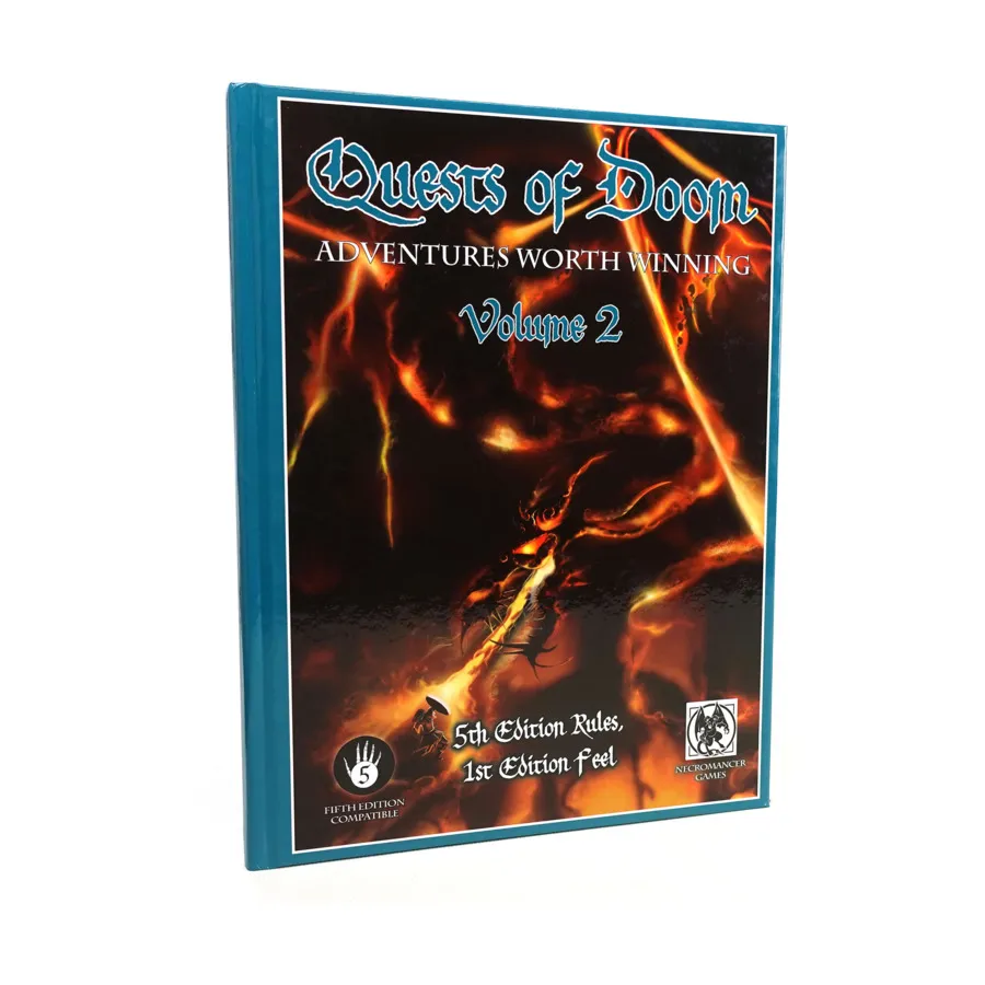 

Quests of Doom #1, Vol. 2 w/PDF (D&D 5e), Dungeons and Dragons (5th Edition) (Necromancer Games), твердый переплет