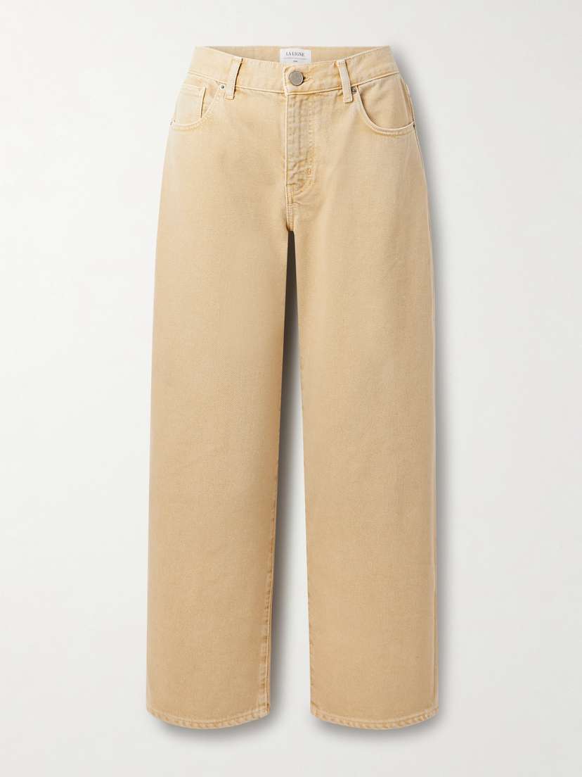 

Джинсы Marilyn с высокой талией и широкими штанинами La Ligne, бежевый