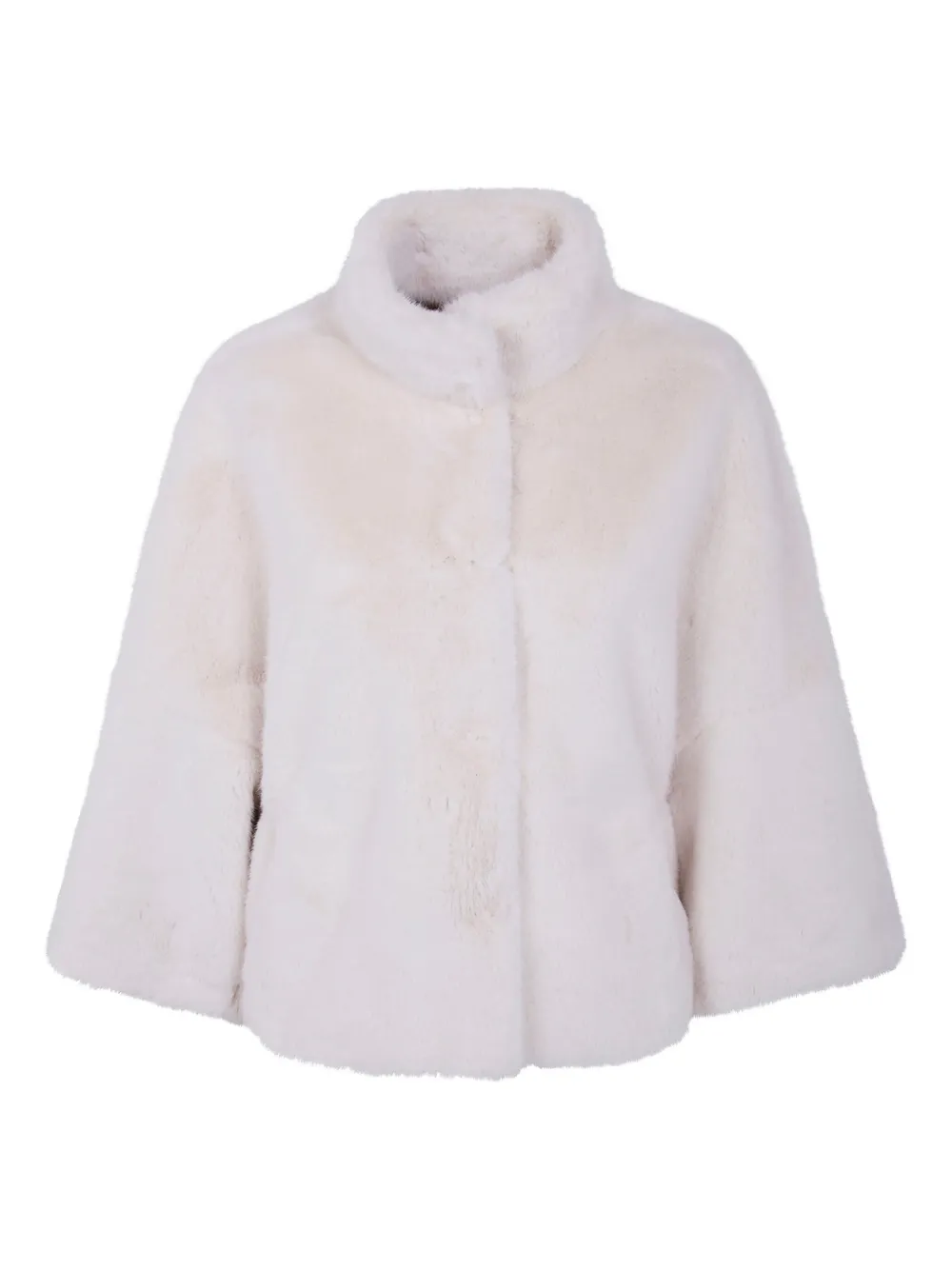 

Куртка из искусственного меха с воротником-стойкой VALENTINI 1972, нейтральный