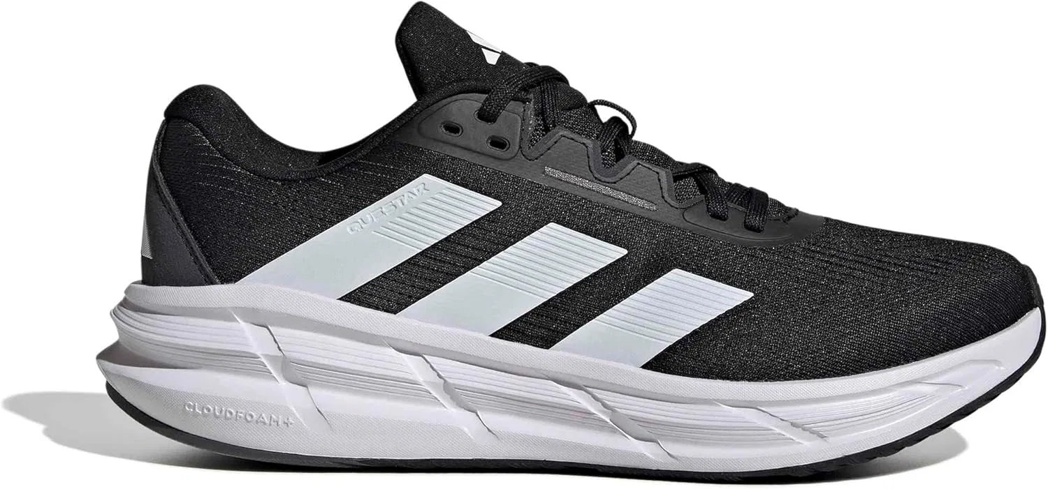 Мужские беговые кроссовки Adidas Questar 3, Core Black Cloud White Carbon — фото 3