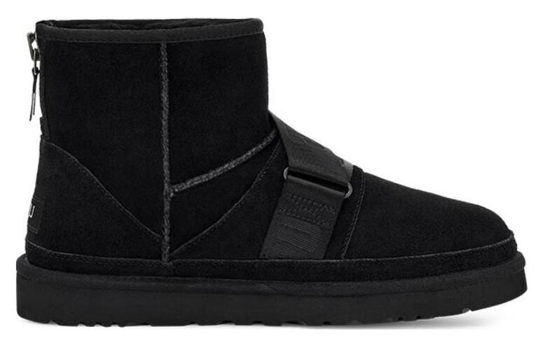Полусапоги мужские UGG зимние с логотипом бренда, черный — фото 2