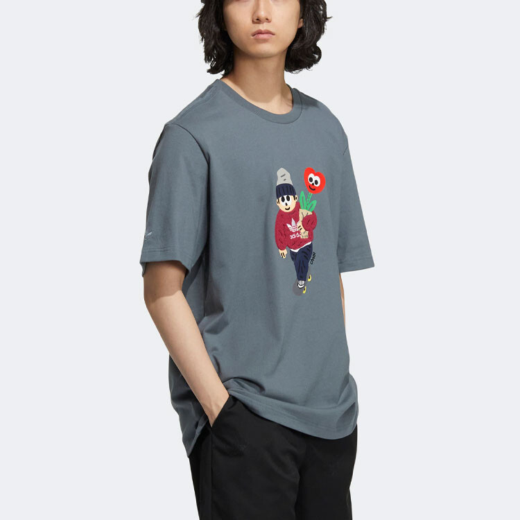 Футболка Charr Morita унисекс Shady Blue Adidas Originals, цвет Haze Blue — фото 4