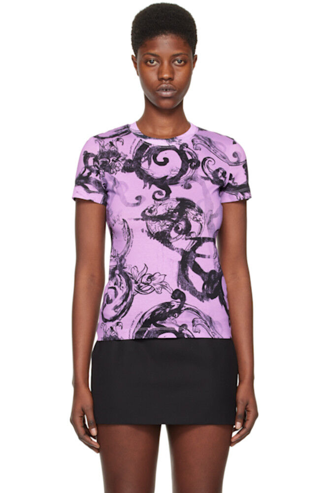 

Футболка Purple Watercolor Couture Versace Jeans Couture