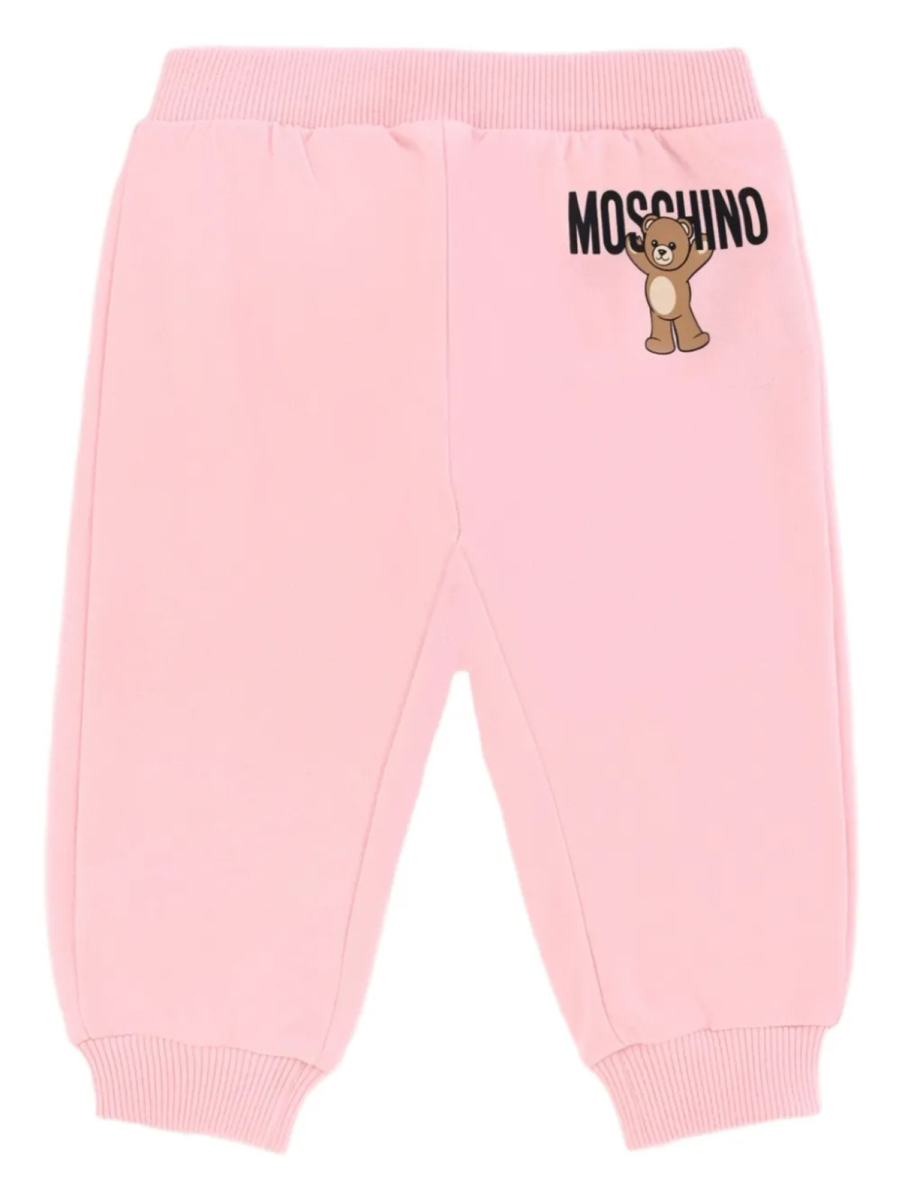 

Moschino Kids брюки с принтом Teddy Bear, розовый
