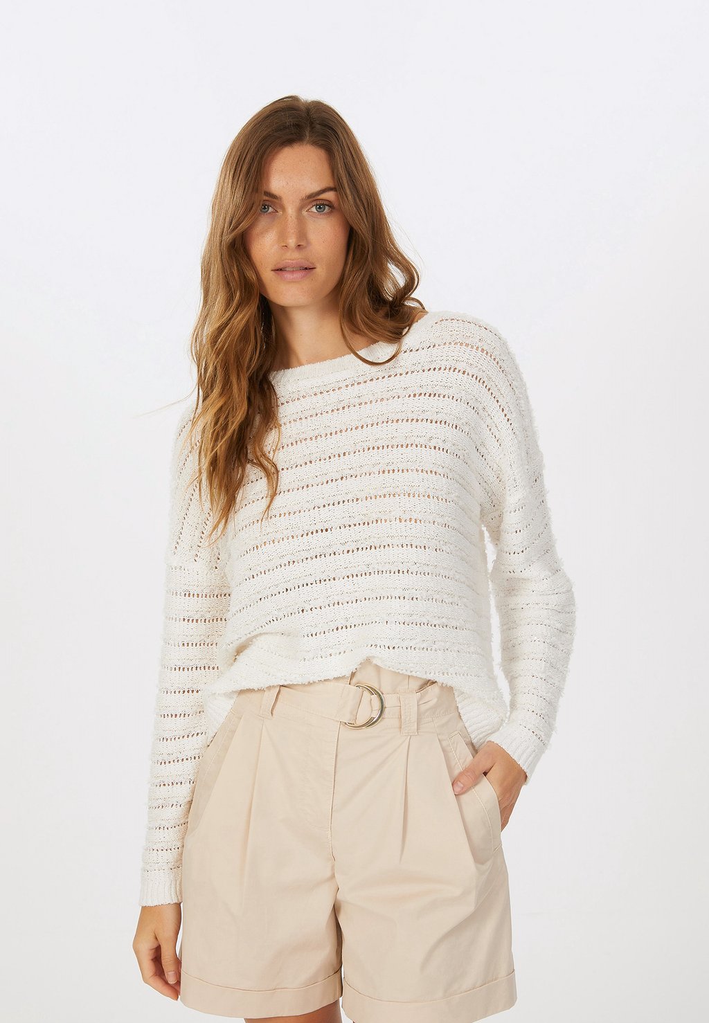 

Топ с длинными рукавами PULLOVER Marc Aurel, цвет Off White Varied