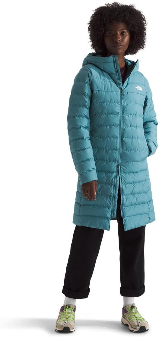 

THE NORTH FACE Женская парка Aconcagua с ветрозащитой, влагоотталкивающей пропиткой и утеплителем из пуха водоплавающих птиц 600 fill, Algae Blue