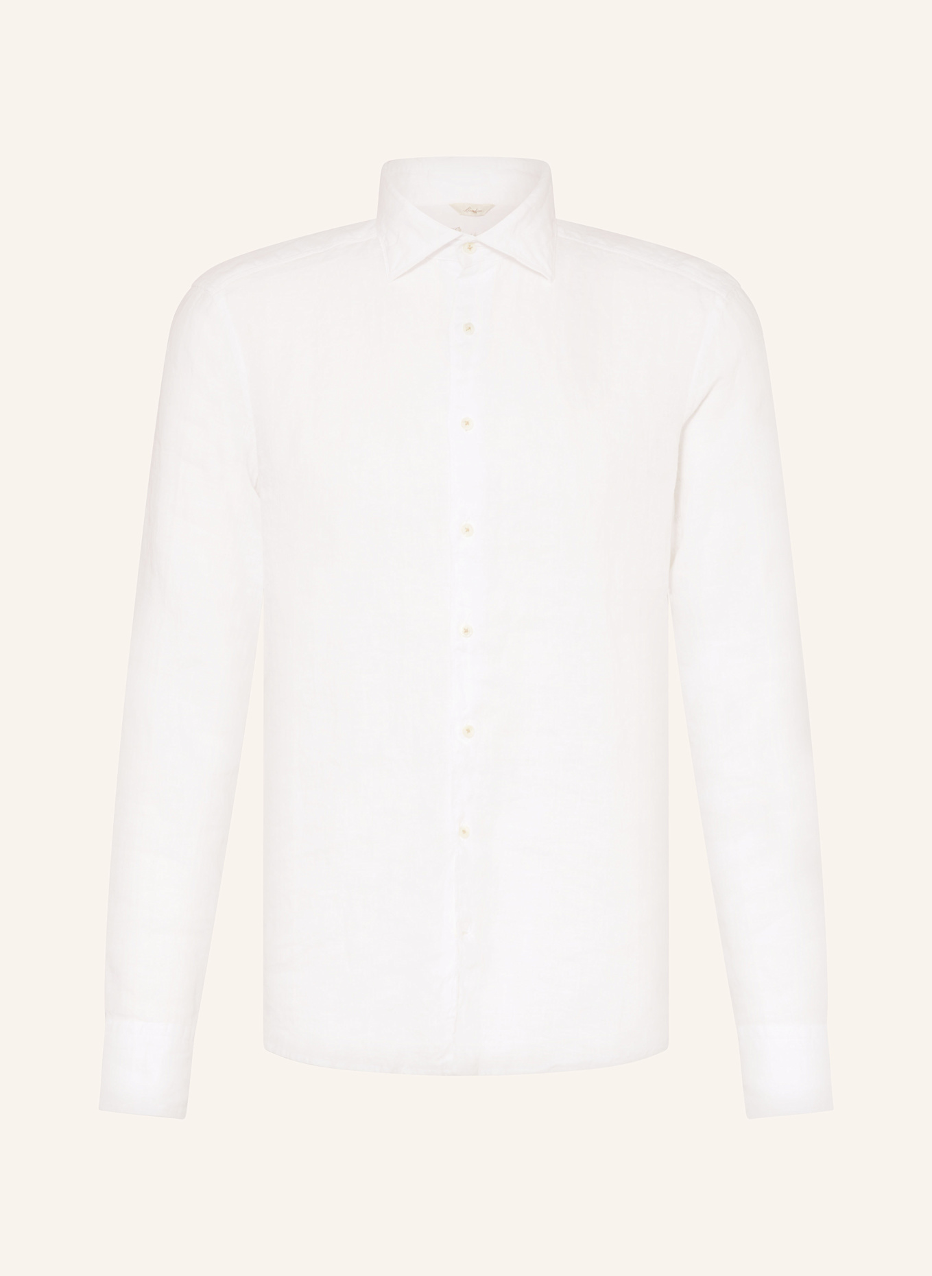 

Льняная рубашка облегающего кроя Stenströms, белый