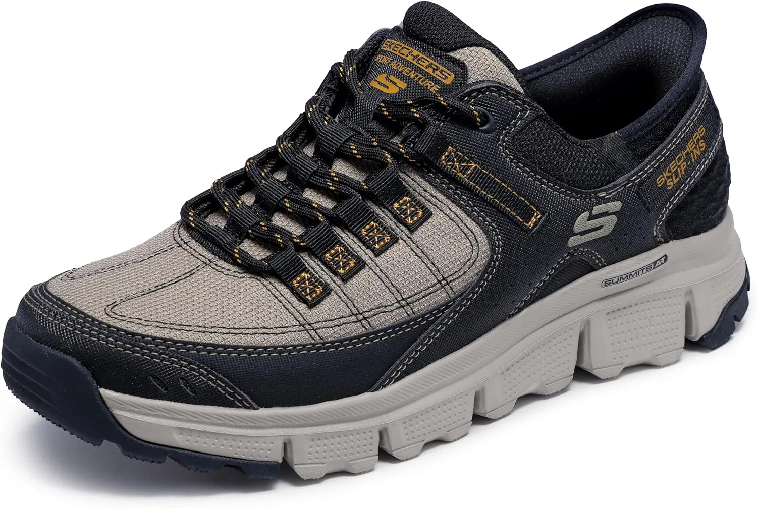 Мужские кроссовки Skechers Summits At 237622, Taupe Synthetic Mesh Black Trim