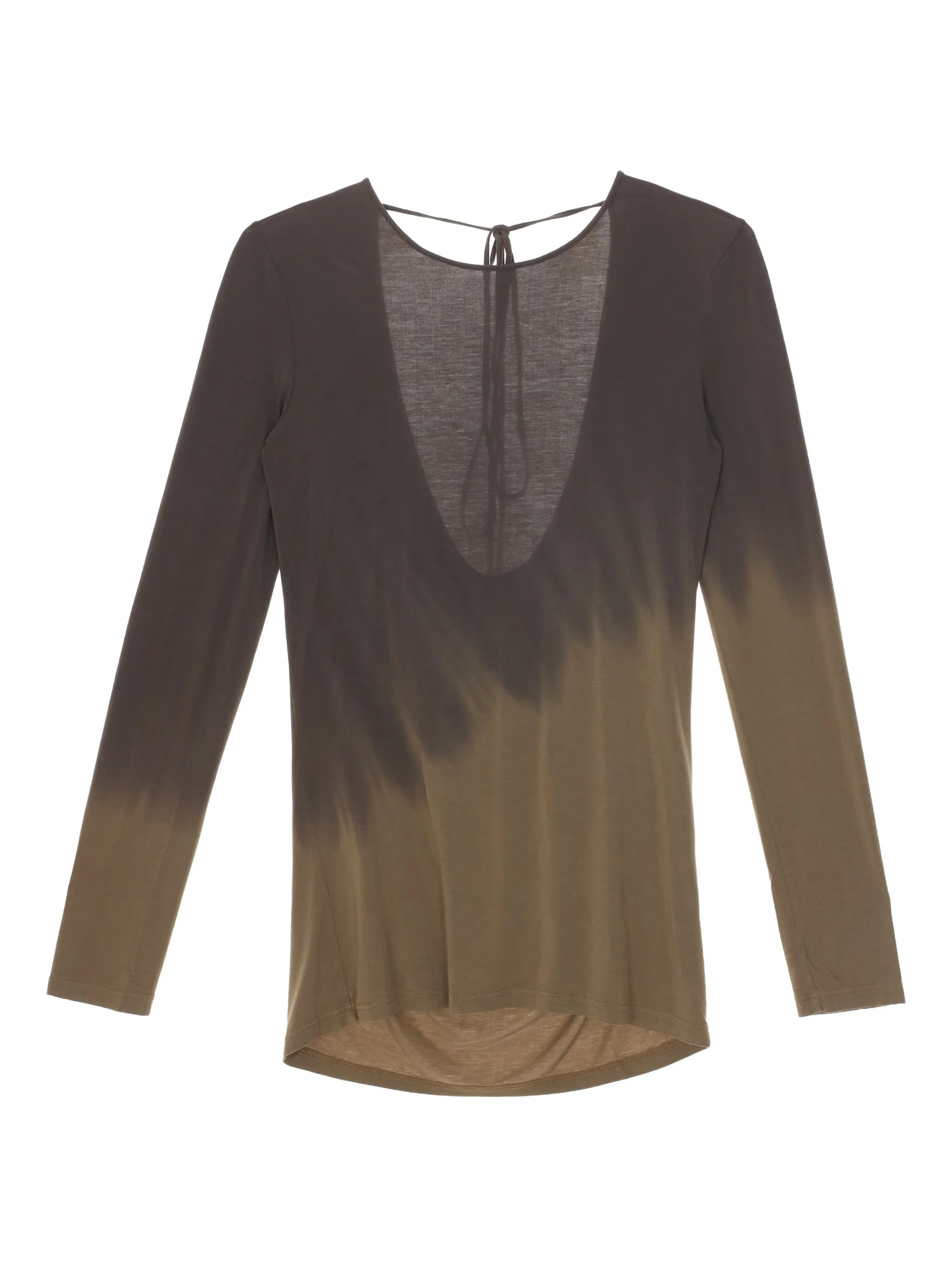 

Блузка с открытой спиной и эффектом омбре Uma Wang, зеленый