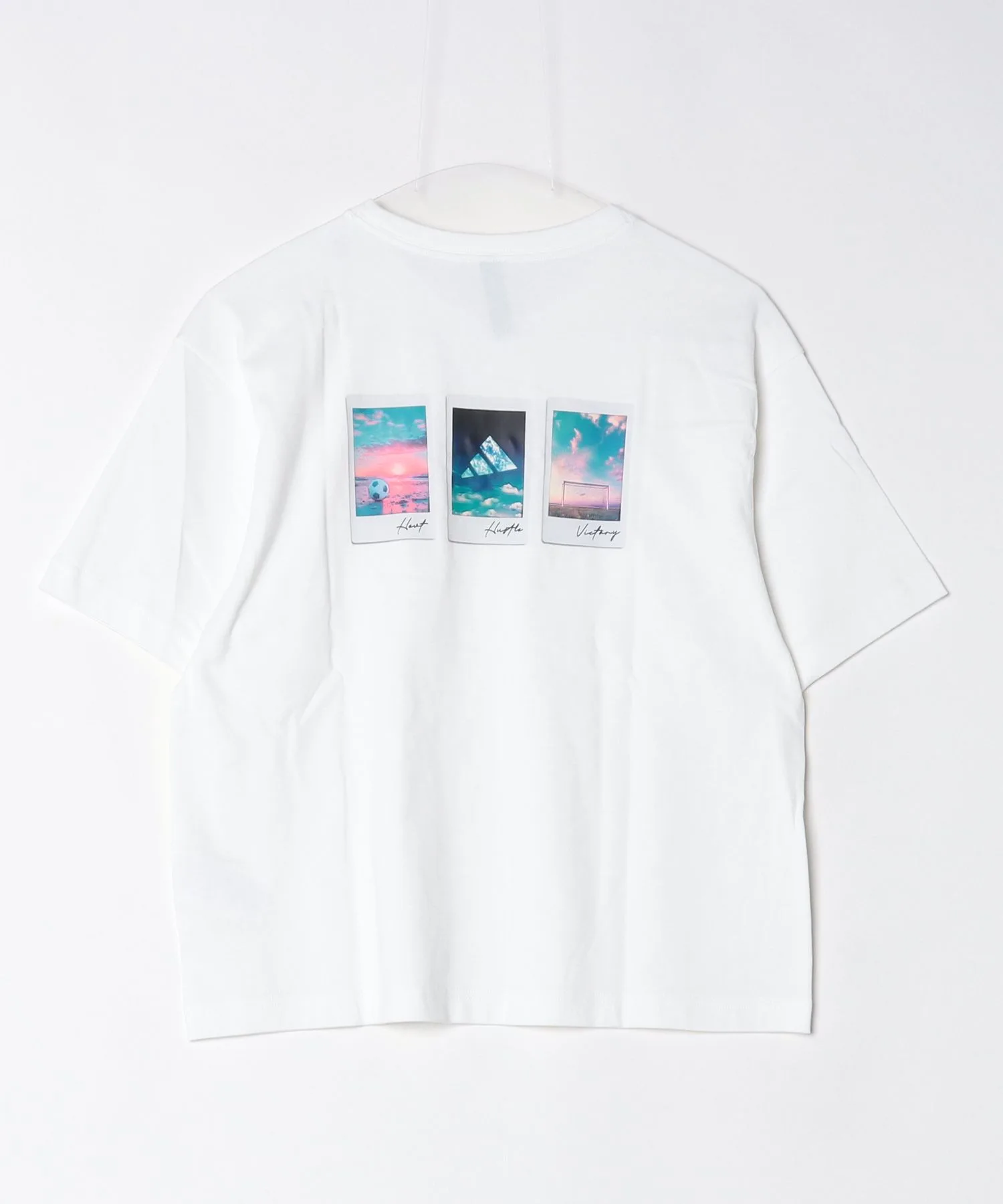 Женская футболка с фотографическим принтом adidas Photo Graphic Summer белая — фото 2