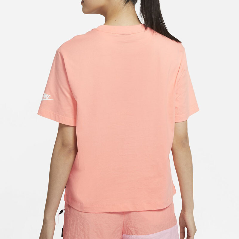 Футболка Nike Sportswear Essential Printing Round-neck DJ5377-641, розовый — фото 4