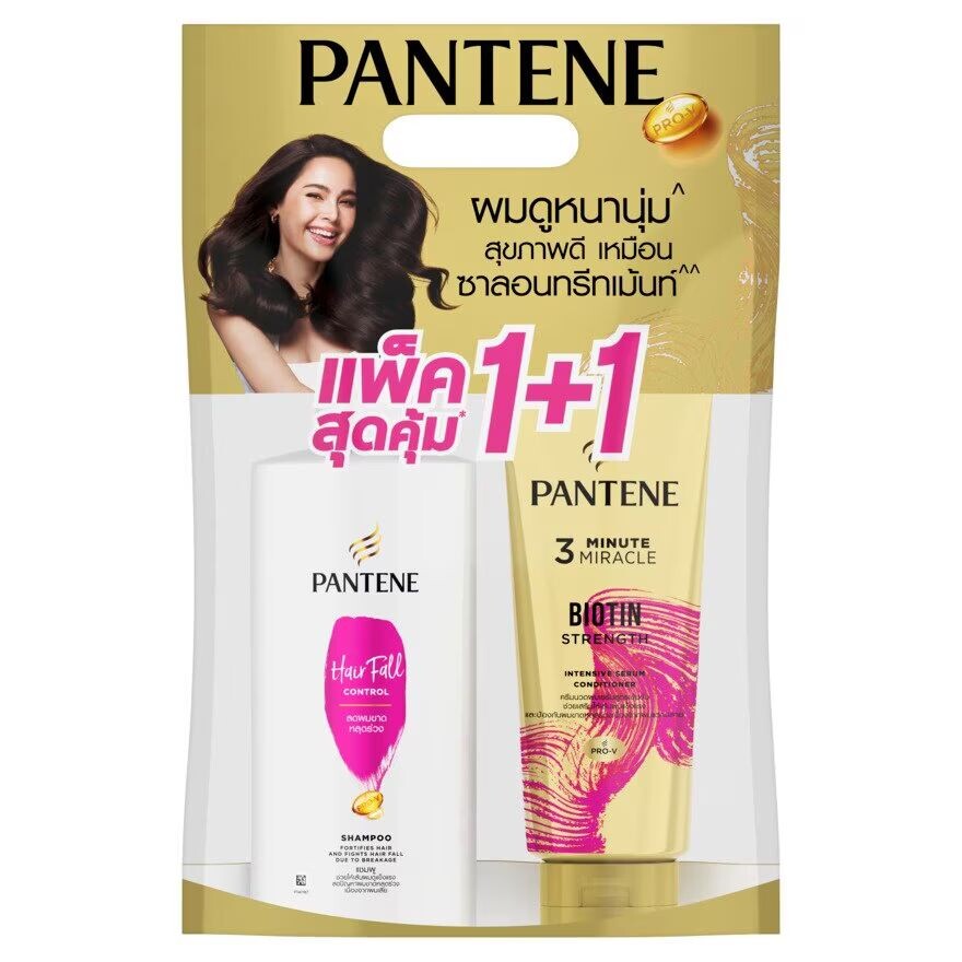 

Pantene Набор «Контроль выпадения волос» (шампунь 380 мл + кондиционер 270 мл), Pink