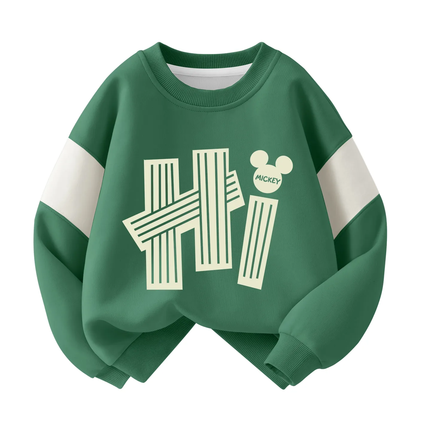 Детский свитшот с круглым вырезом Disney, Di Halo Forest Green
