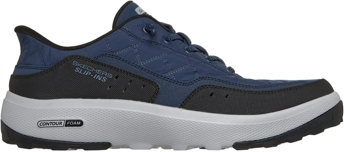 Мужские кроссовки Skechers Urban Explore Cosy Fit Hands Free Slip-in, черный/темно-синий — фото 4
