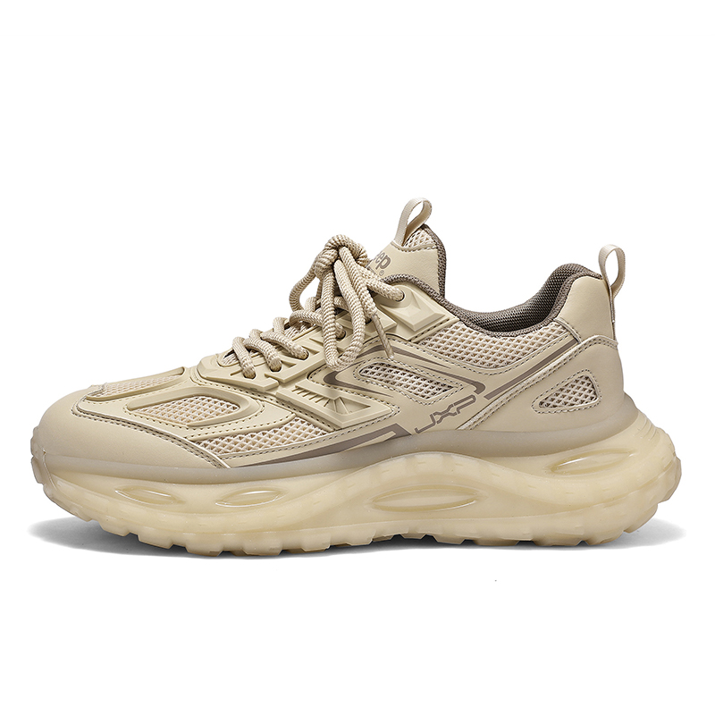 

Мужские походные кроссовки Low top Abrasion Resistant Breathable Lightweight Height Increasing Jeep, sand