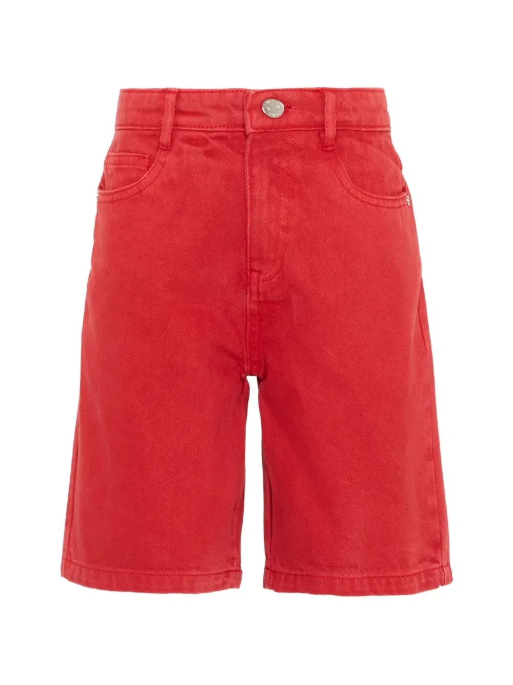 Хлопковые шорты с нашивкой-логотипом Trussardi Junior, красный