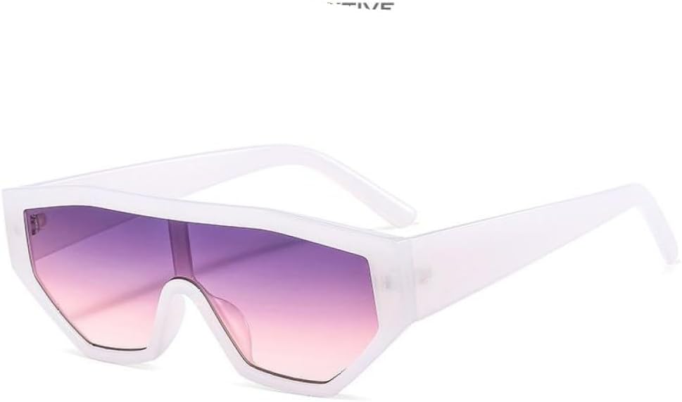 

MUTYNE Цельные солнцезащитные очки для мужчин в стиле ретро, ​​женские солнцезащитные очки для активного отдыха, велоспорта и спорта, с защитой от ультрафиолета, White