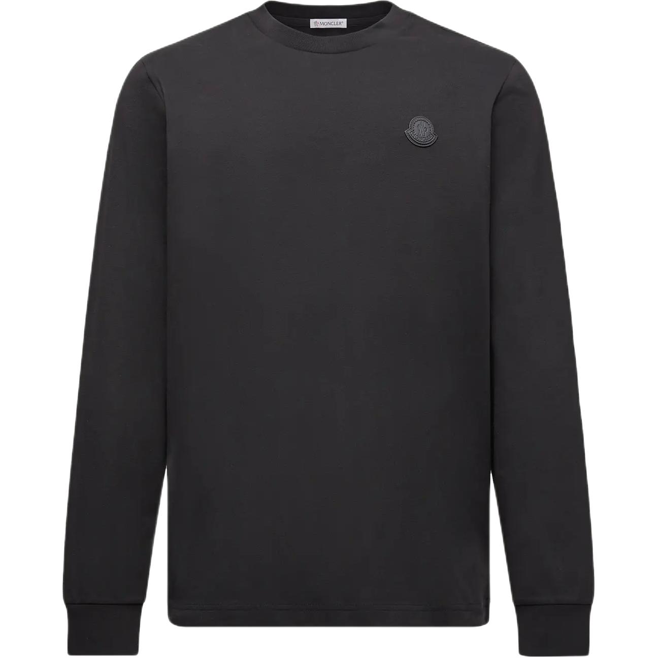 

Футболка с длинными рукавами и нашивкой с логотипом Moncler, черный