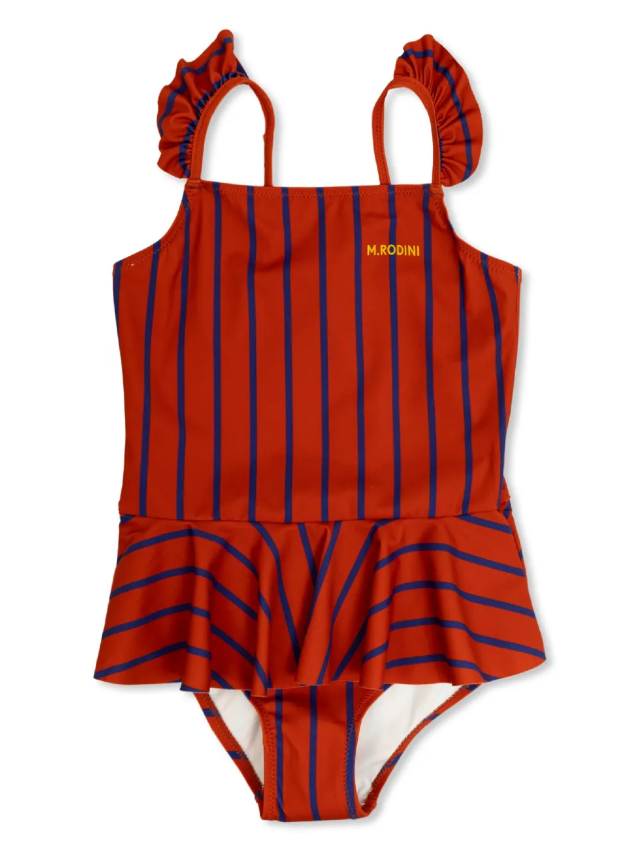 

Полосатый купальник Mini Rodini, красный